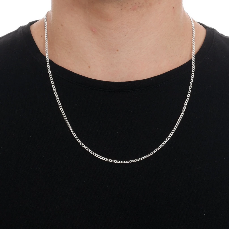 Conjunto Correntinha Masculina + Pulseira Prata 925